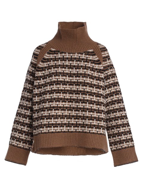 Коричневый свитер BY MALENE BIRGER: фото - Invogue