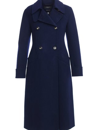 Синее  пальто WEEKEND MAX MARA: фото - Invogue