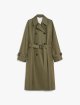 Плащ цвета хаки WEEKEND MAX MARA двусторонний: фото - Invogue
