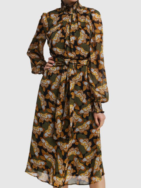 Чёрное платье MARELLA: фото 3 - Invogue