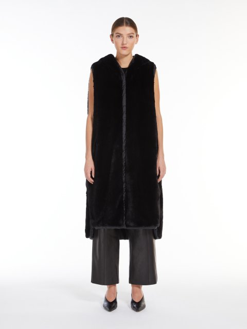 Чорний жилет Max Mara довгий: фото 2 - Invogue