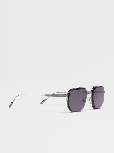 Серые очки ZEGNA: фото 2 - Invogue