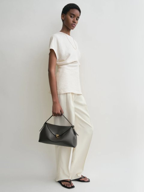 Коричнева сумка Totême шкіряна: фото 1 - Invogue