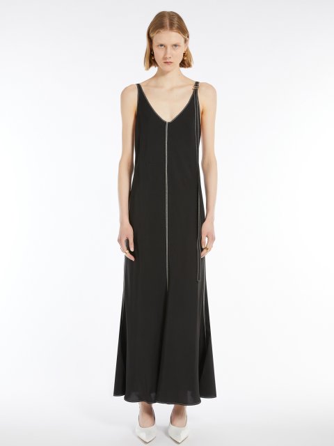 Чорна сукня Sportmax з віскози: фото 3 - Invogue
