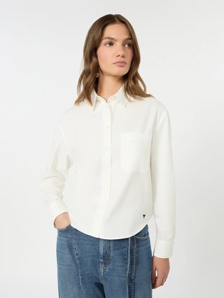 Біла сорочка Weekend Max Mara з бавовни: фото 4 - Invogue