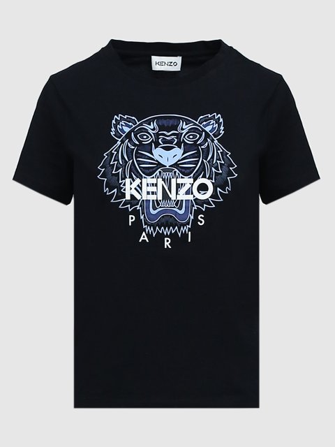 Чёрная футболка KENZO: фото - Invogue