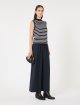 Темно-синие брюки WEEKEND MAX MARA из шерстяной пряжи: фото 1 - Invogue