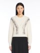 Білий светр Max Mara зі скляною вишивкою: фото 1 - Invogue