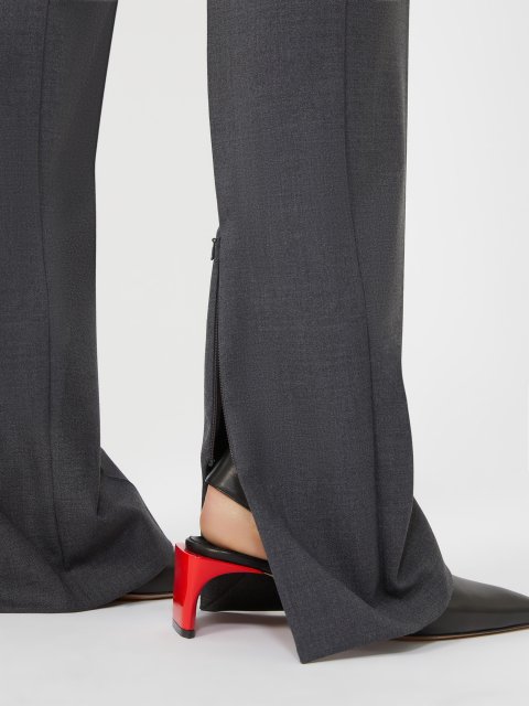 Тёмно-серые брюки SPORTMAX из шерсти: фото 5 - Invogue