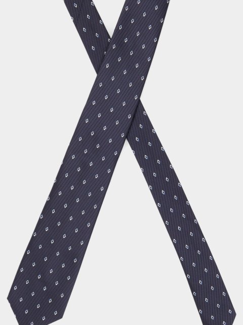 Тёмно-синий галстук BOSS: фото 3 - Invogue