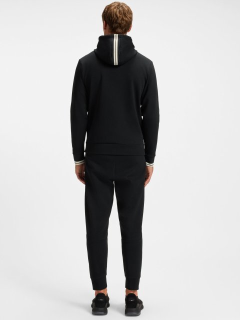 Чёрный свитшот BOSS из хлопка: фото 3 - Invogue