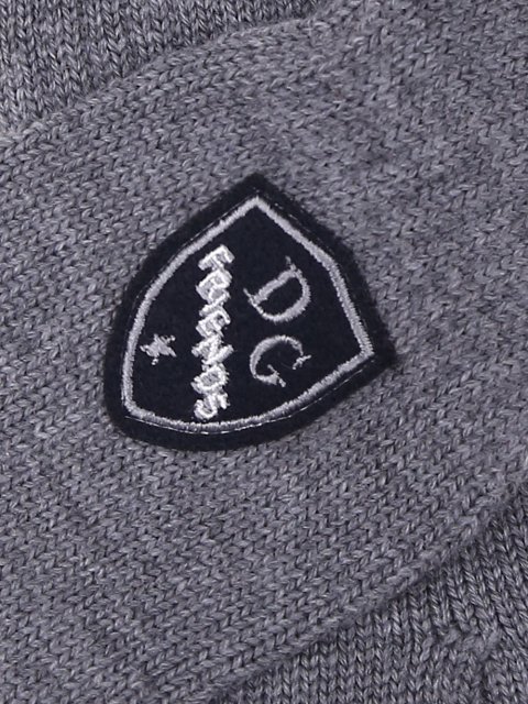 Серые перчатки DOLCE&GABBANA KIDS: фото 3 - Invogue