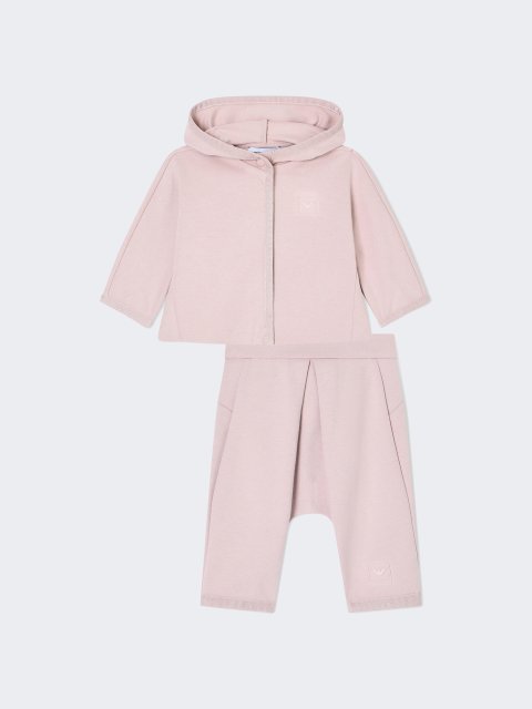 Лілова кофта, штани EMPORIO ARMANI KIDS з бавовни: фото - Invogue