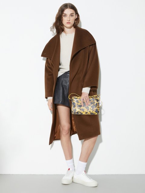 Коричневе пальто MAX&CO з вовни та кашеміру: фото 1 - Invogue