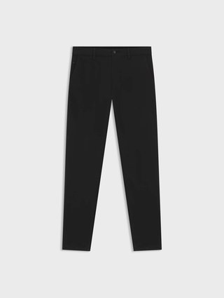 Черные брюки BOSS из хлопка и эластана: фото - Invogue