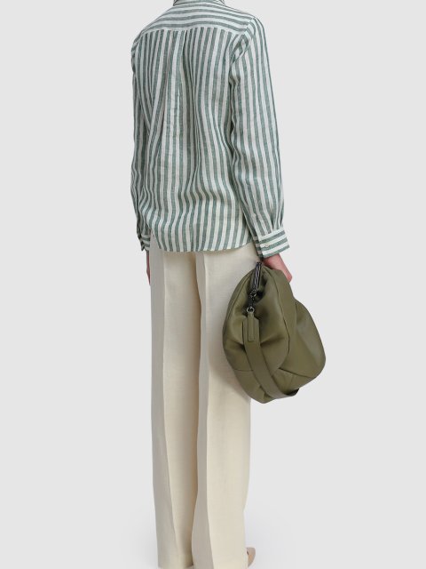 Молочные брюки WEEKEND MAX MARA: фото 2 - Invogue