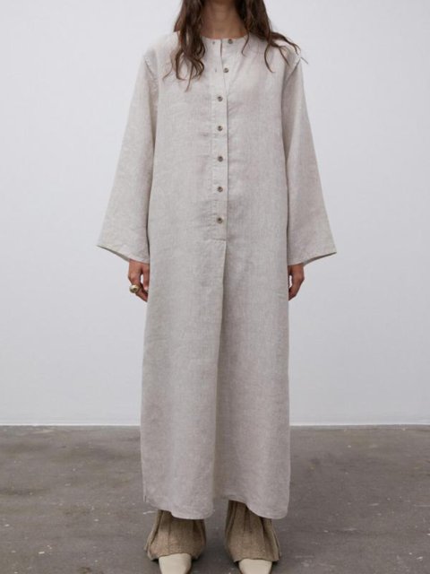 Бежева сукня BY MALENE BIRGER : фото 1 - Invogue