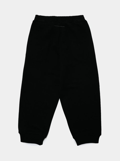 Чёрные джоггеры MM6 MAISON MARGIELA KIDS: фото 1 - Invogue