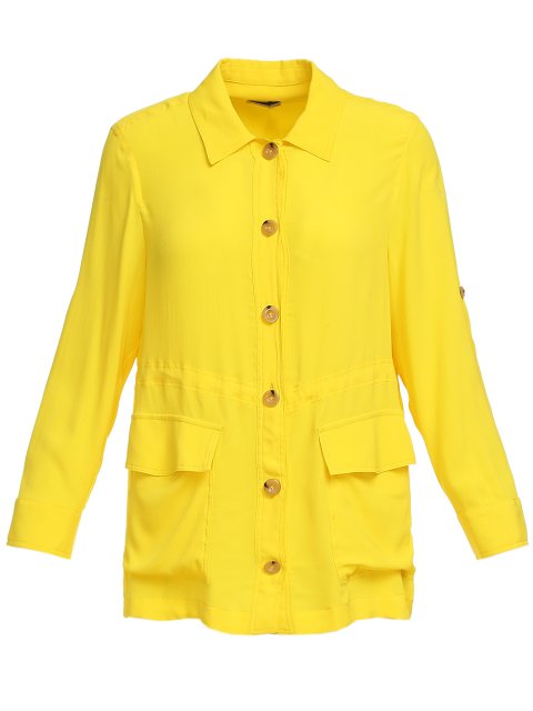 Жёлтая рубашка MARELLA: фото - Invogue