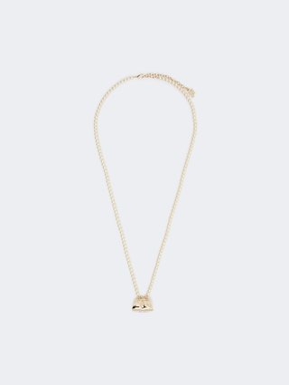 Золотисте кольє Pasticcino Weekend MaxMara зі скла та металу: фото - Invogue