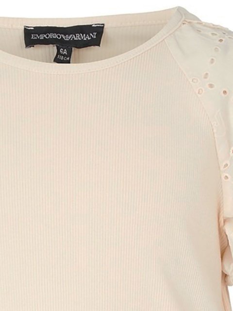 Бежевый костюм EMPORIO ARMANI KIDS из хлопка: фото 1 - Invogue