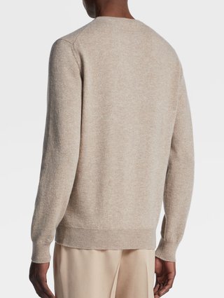 Бежевий светр Zegna з кашеміру Oasi: фото 2 - Invogue