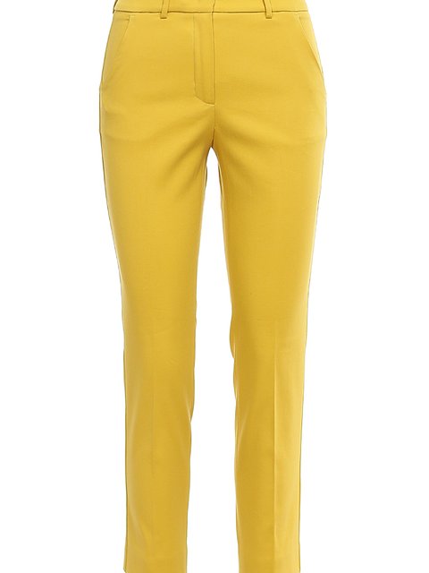 Жёлтые брюки WEEKEND MAX MARA: фото - Invogue