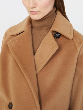 Темно-бежевое пальто MAX MARA из шерсти: фото 5 - Invogue