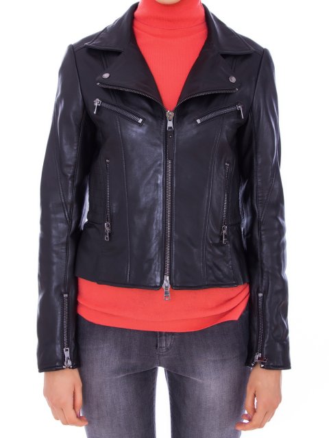 Куртка кожаная Marc Cain (2830): фото 5 - Invogue