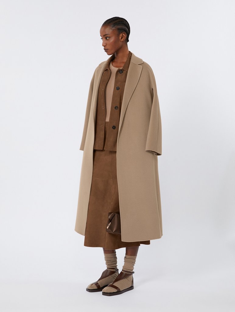 Сіре пальто MAX MARA з вовни: фото 1 - Invogue