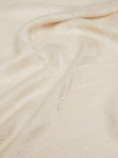 Бежевый шарф MAX MARA: фото 2 - Invogue