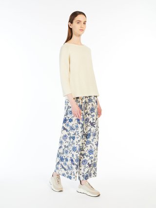 Ванильный свитер WEEKEND MAX MARA свободного кроя: фото 4 - Invogue