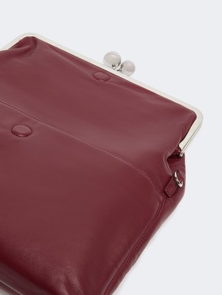 Бордова сумка Pasticcino Weekend Max Mara зі шкіри: фото 4 - Invogue