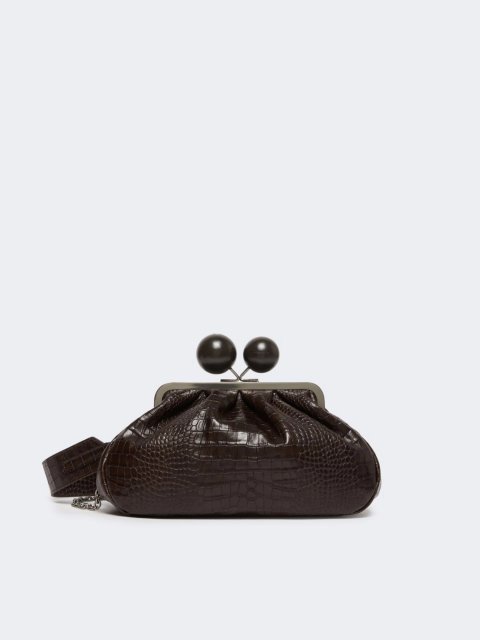 Темно-коричнева сумка Pasticcino Weekend MaxMara шкіряна: фото - Invogue