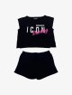 Чорні футболка, шорти DSQUARED KID : фото - Invogue