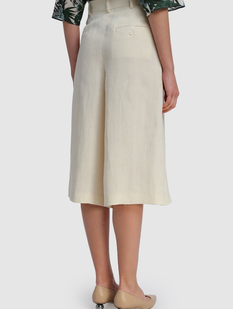 Молочні брюки-спідниця WEEKEND MAX MARA: фото 4 - Invogue