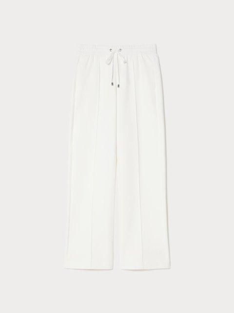 Молочные брюки MARINA RINALDI из смеси хлопка: фото - Invogue