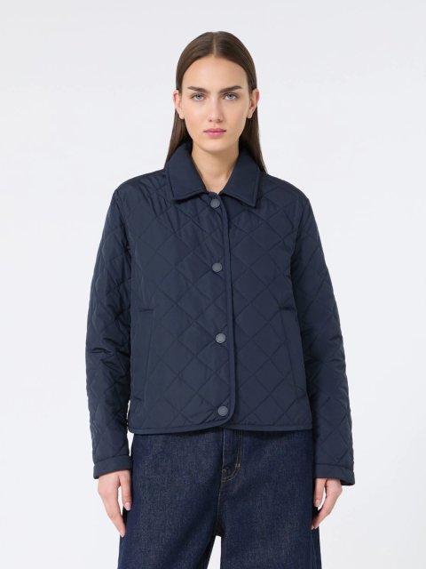 Темно-синя куртка Weekend Max Mara укорочена: фото 2 - Invogue