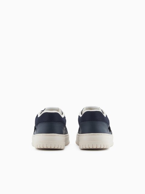 Темно-сині кеди EMPORIO ARMANI KIDS зі шкіри: фото 3 - Invogue