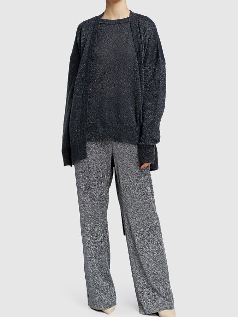 Тёмно-серые брюки MAX MARA: фото 1 - Invogue