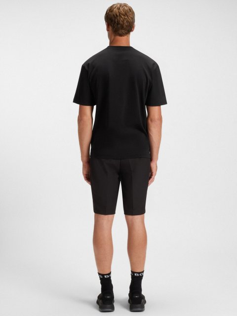 Черная футболка BOSS из хлопка: фото 3 - Invogue