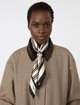 Шоколадный платок с принтом Weekend Max Mara из шелка: фото 1 - Invogue