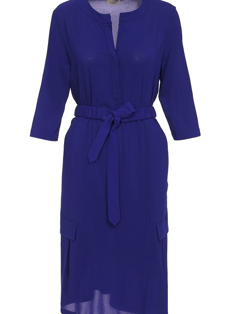 Фиолетовое платье MARELLA: фото 2 - Invogue