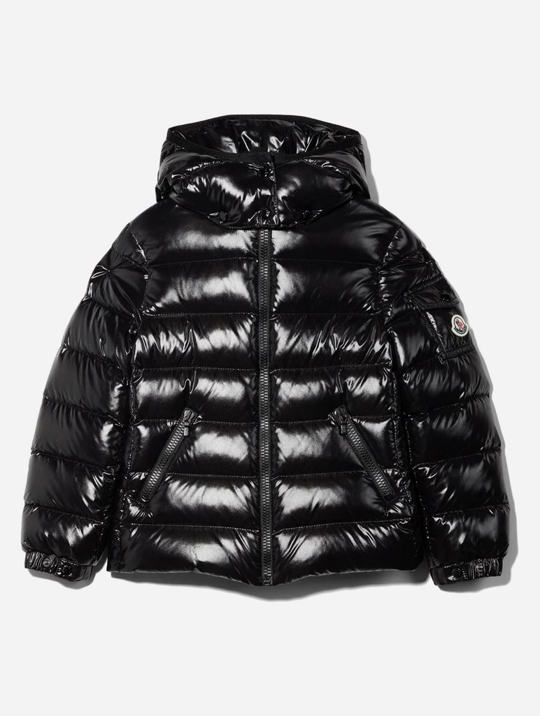 Чёрная куртка MONCLER ENFANT: фото - Invogue