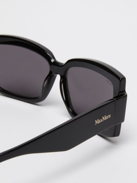 Черные солнцезащитные очки MAX MARA квадратные: фото 3 - Invogue