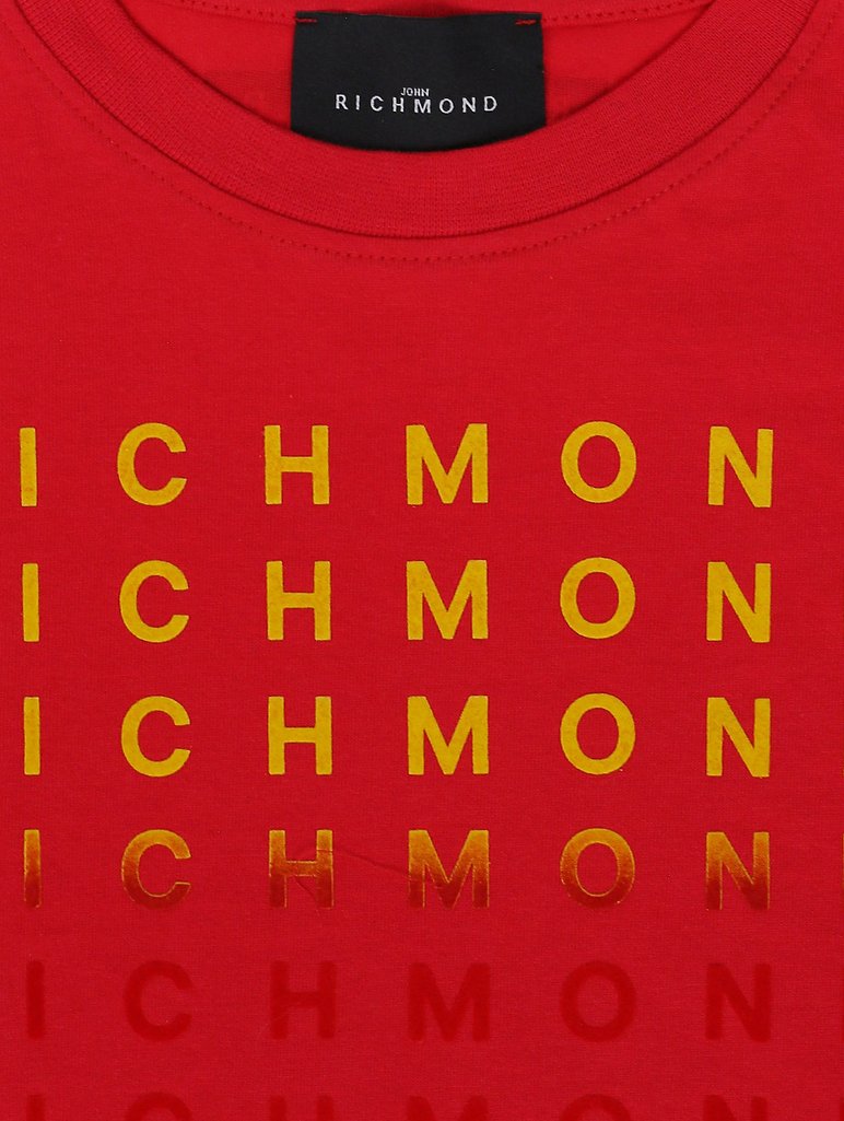 Красная футболка JOHN RICHMOND JUNIOR: фото 2 - Invogue