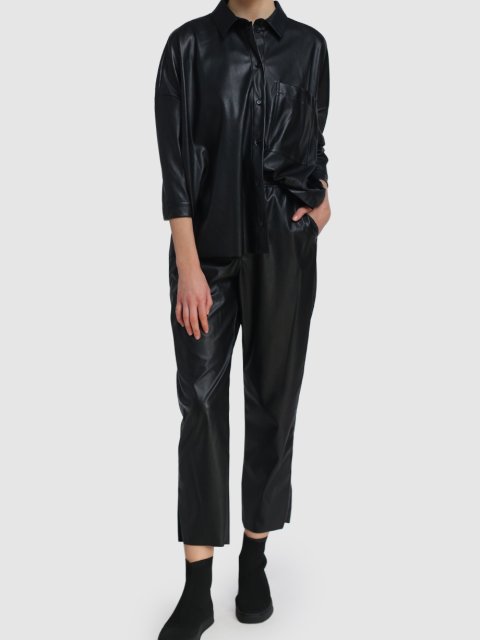 Чёрная рубашка MAX&CO: фото 1 - Invogue