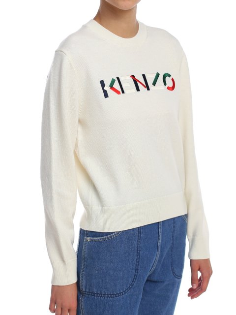 Бежевый свитер KENZO: фото 3 - Invogue