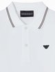 Біла сорочка Emporio Armani з бавовни та еластану: фото 2 - Invogue