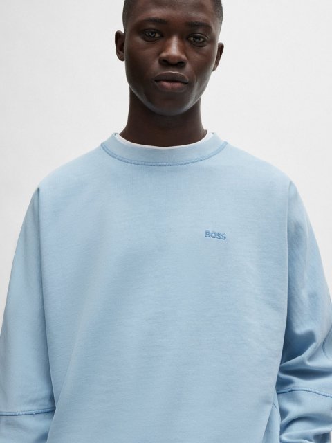 Синий свитшот BOSS: фото 3 - Invogue
